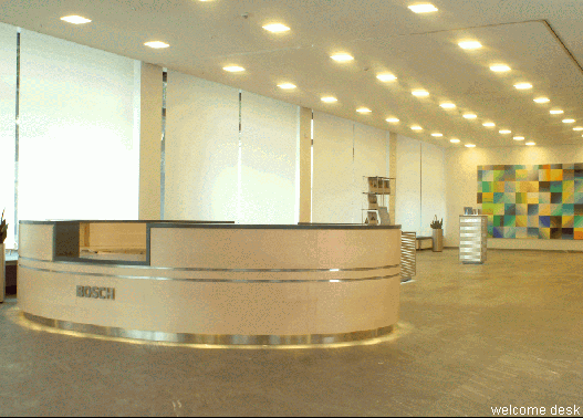 welcome desk